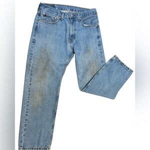Levi’s 505 Men’s Straight Leg Jeans W32x29 Vintage Y2K Distressed Denim Work‎